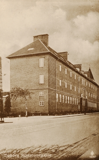 Søborg Skole mod Søborg Hovedgade, 1927