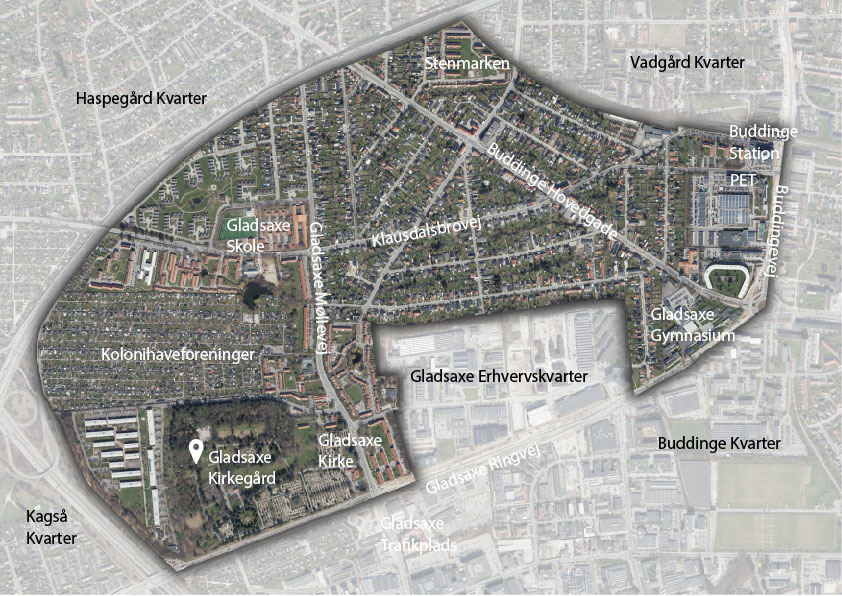 Kortet over Gladsaxe Kvarter